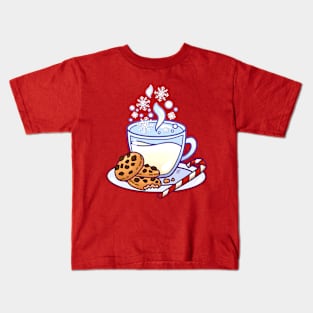 Christmas Milk and Cookies Kids T-Shirt